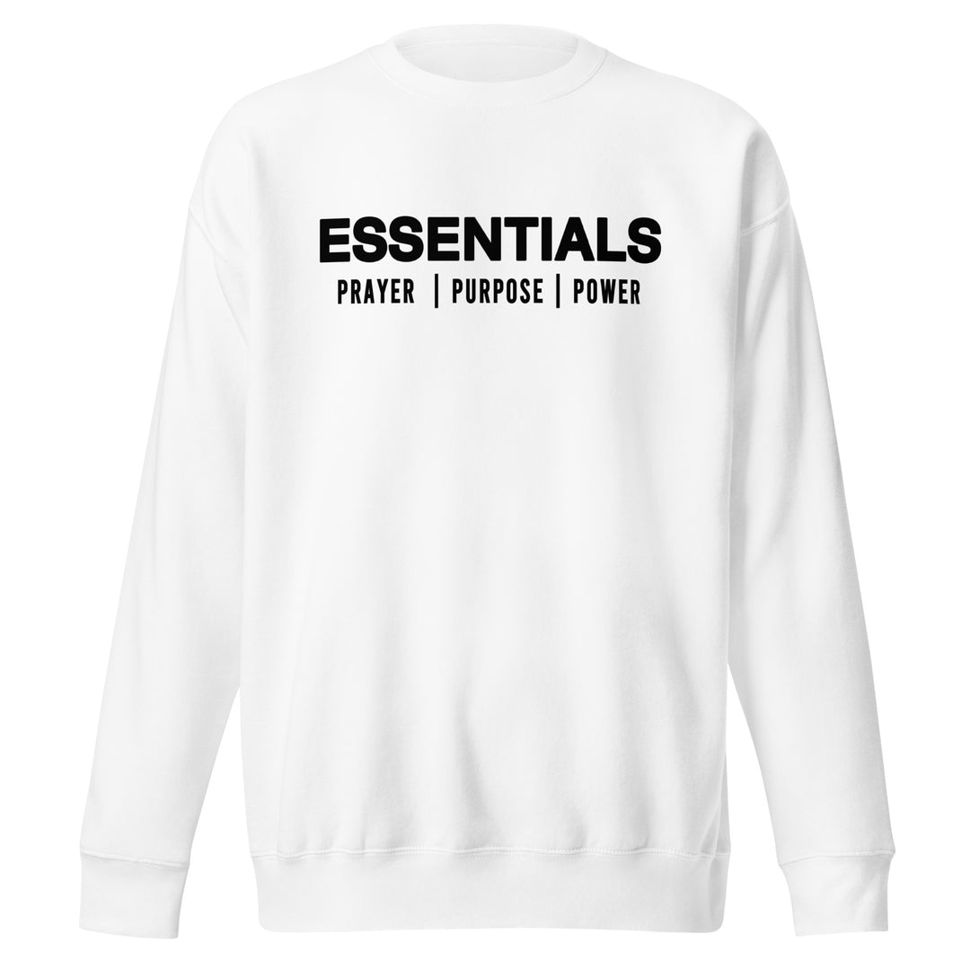 Essentials | Unisex Sweatshirt | White