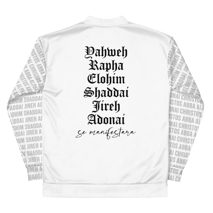 Names of God | Unisex Bomber Jacket | White