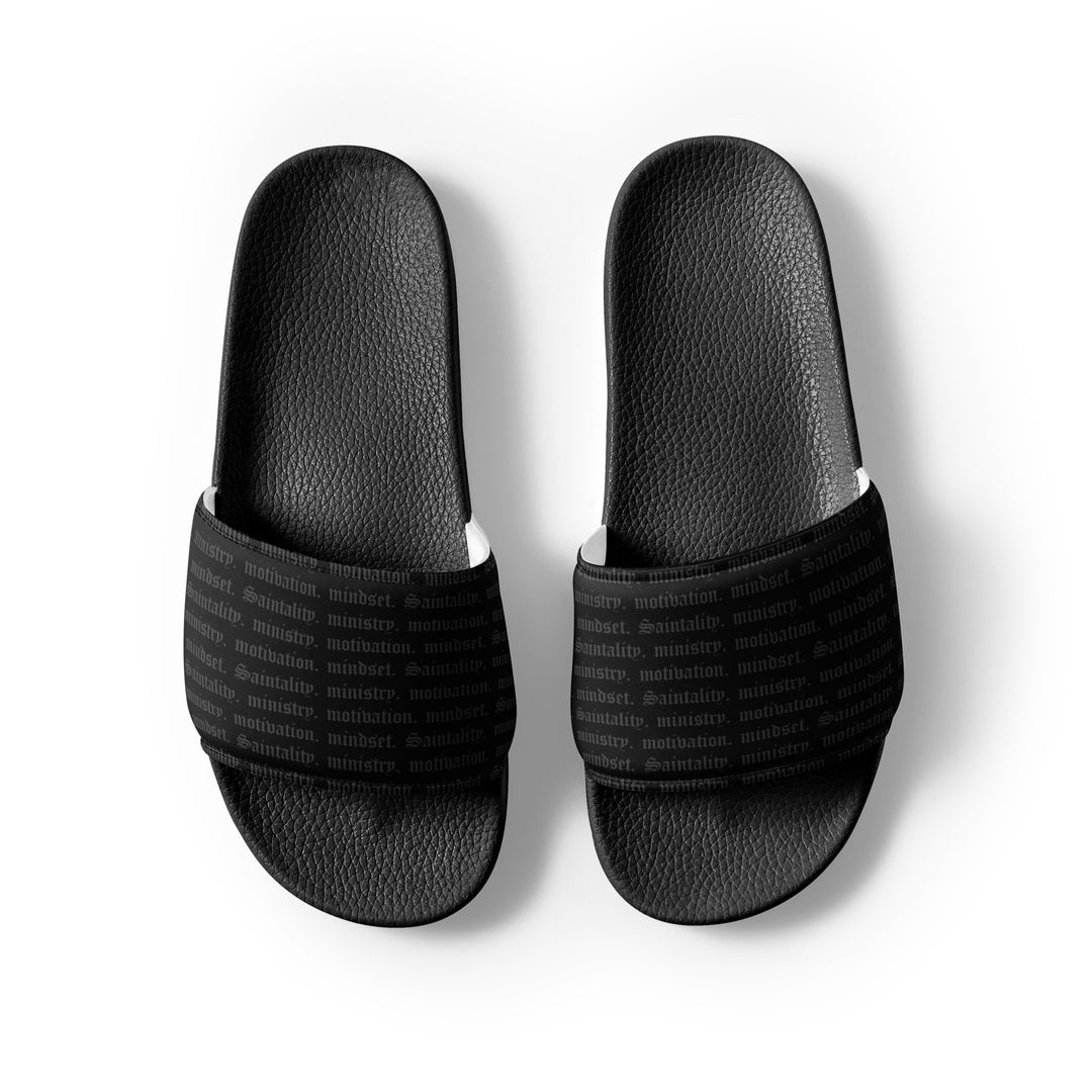 Saintality + | Womens Slides | Black