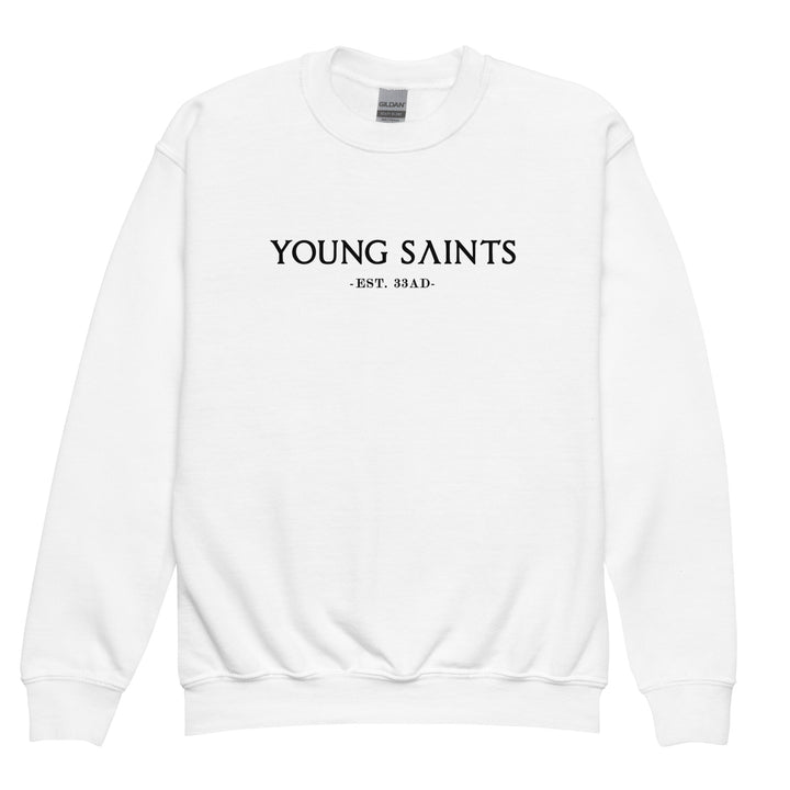 Young Saints | Youth Sweatshirt | White